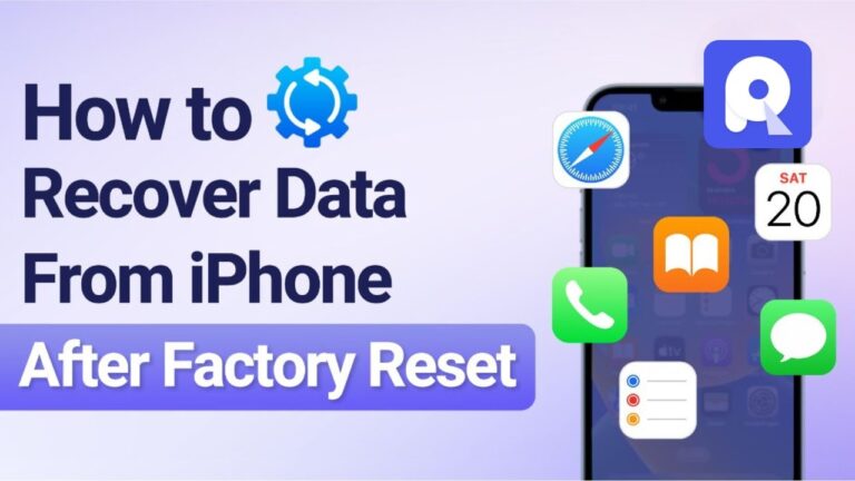 How to Recover Lost Data After an iPhone Factory Reset?