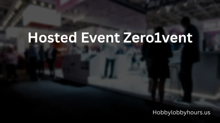 Hosted Event Zero1vent