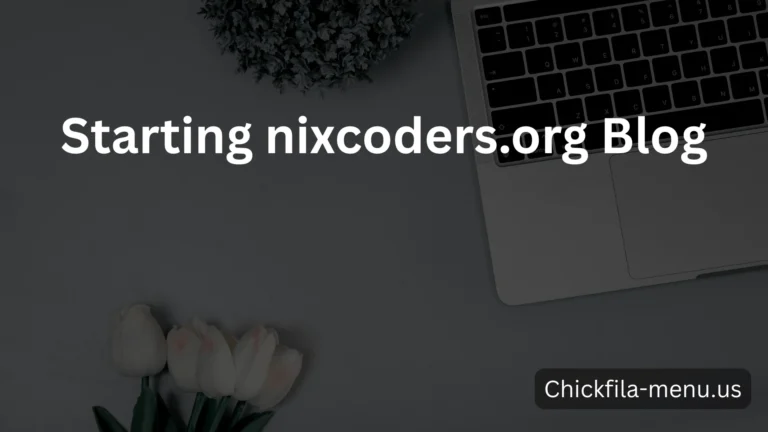 Start nixcoders.org Blog