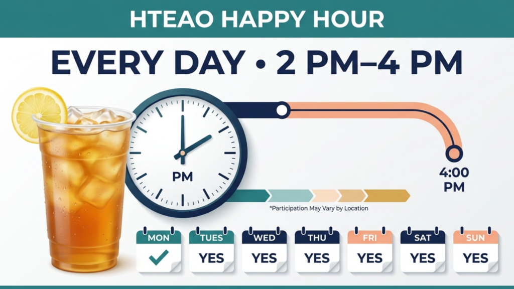 HTeaO Happy Hours