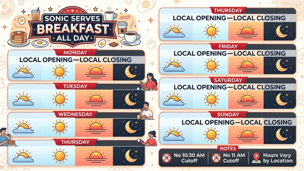 Sonic Breakfast Hours